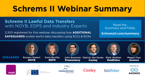 Summary &amp; FAQ from Webinar - Schrems II